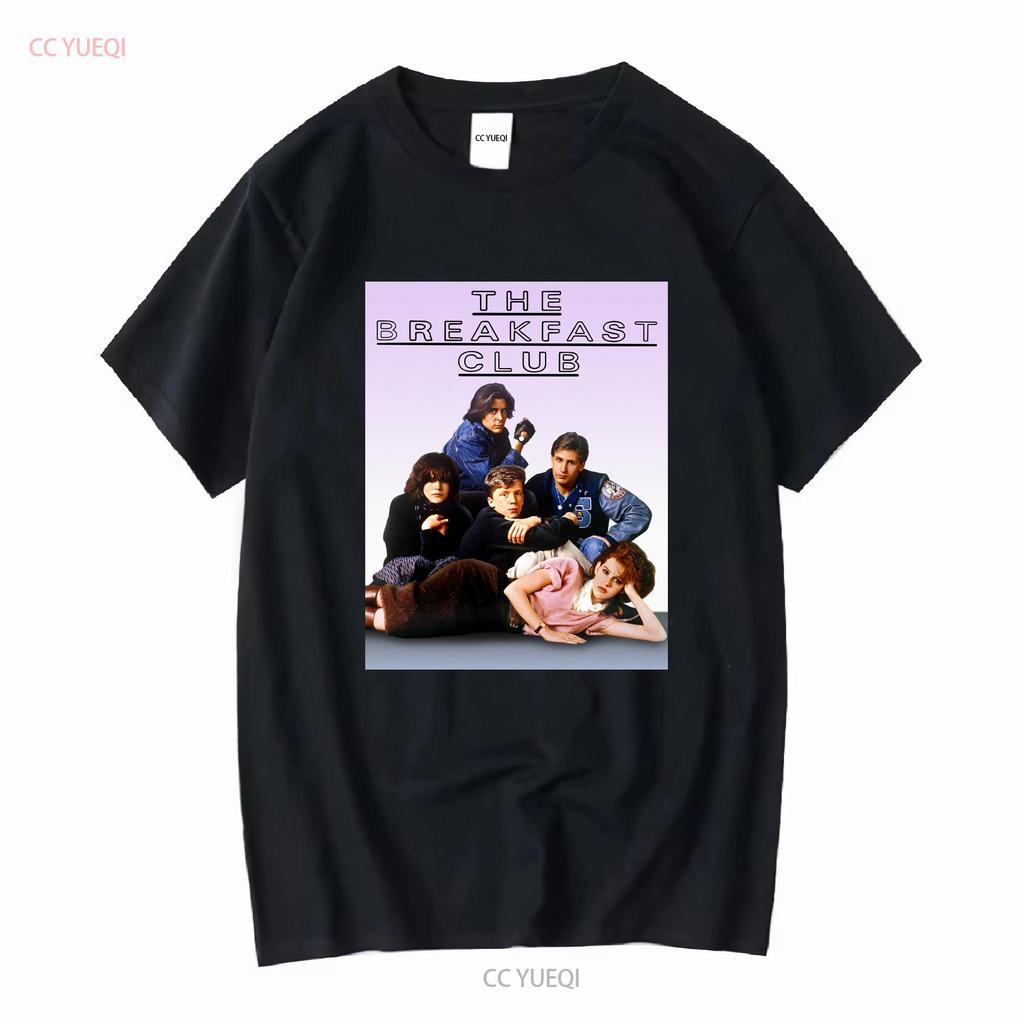 Club dei Pazzi Pellicola Poster Unisex T-Shirt Foto di Gruppo Classe del 1985 Hughes Maniche Lunghe o Corte Vintage Lavata Morbida