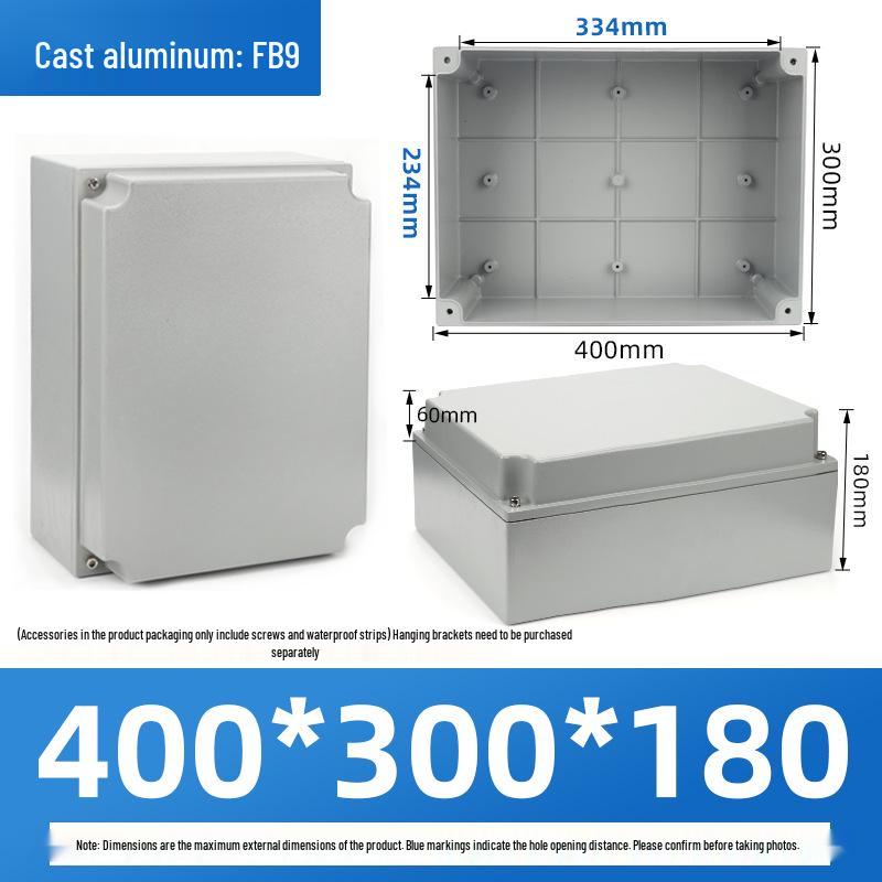 Outdoor Waterproof Die-Cast Aluminum Junction Box with Sealed Push Button Switch