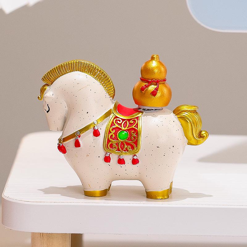 Year of the Horse Zodiac Gift Set: Contemporary Horse Ornament Souvenir
