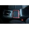 For Dodge Charger 2011- Red Carbon Fiber Cup Holder Cover Frame Accessories