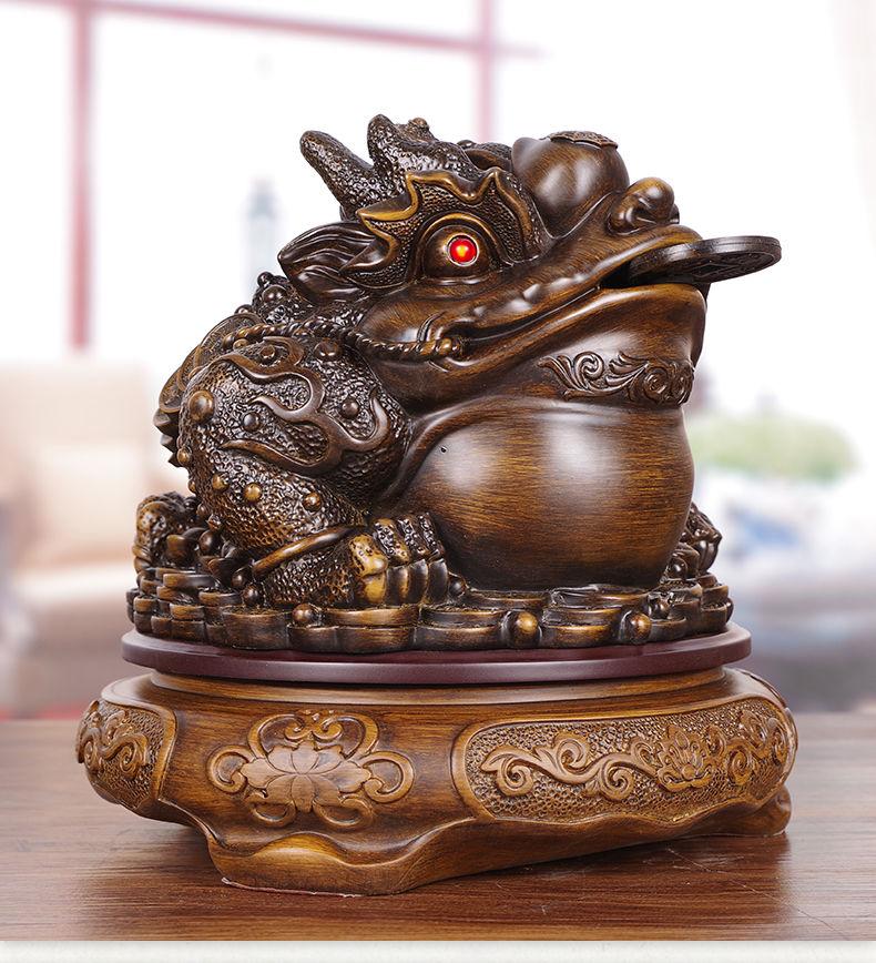 Zhaocai Złota Ropucha Dekoracja Trójnożna Złota Cykada Ozdoby Prezent na Otwarcie Sklepu Dekoracja Biura Salonu