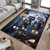 1PC Night, Cats Extra Large Non Slip Floor Carpet, Office, Family, Bedroom, Studio Large Area Rug Indoor Rugs