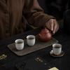 Two-Color Jacquard Tea Mat - Handmade Plant-Dyed Coaster, Retro Style Fabric Tea Coaster