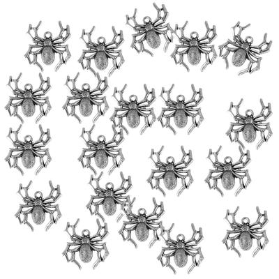 20x Antique Tibetan Silver Spider Insect Charm Pendant Jewelry DIY Accessory