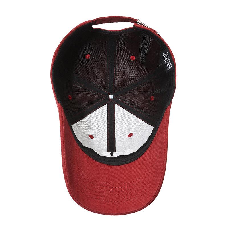 Spring and Autumn New Korean Version of Letter Embroidered Baseball Cap Men's Casual Versatile Curved Brim Cap Women's Face Small Hat