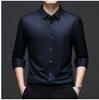 Men's Business Casual Men's Shirt Striped Top