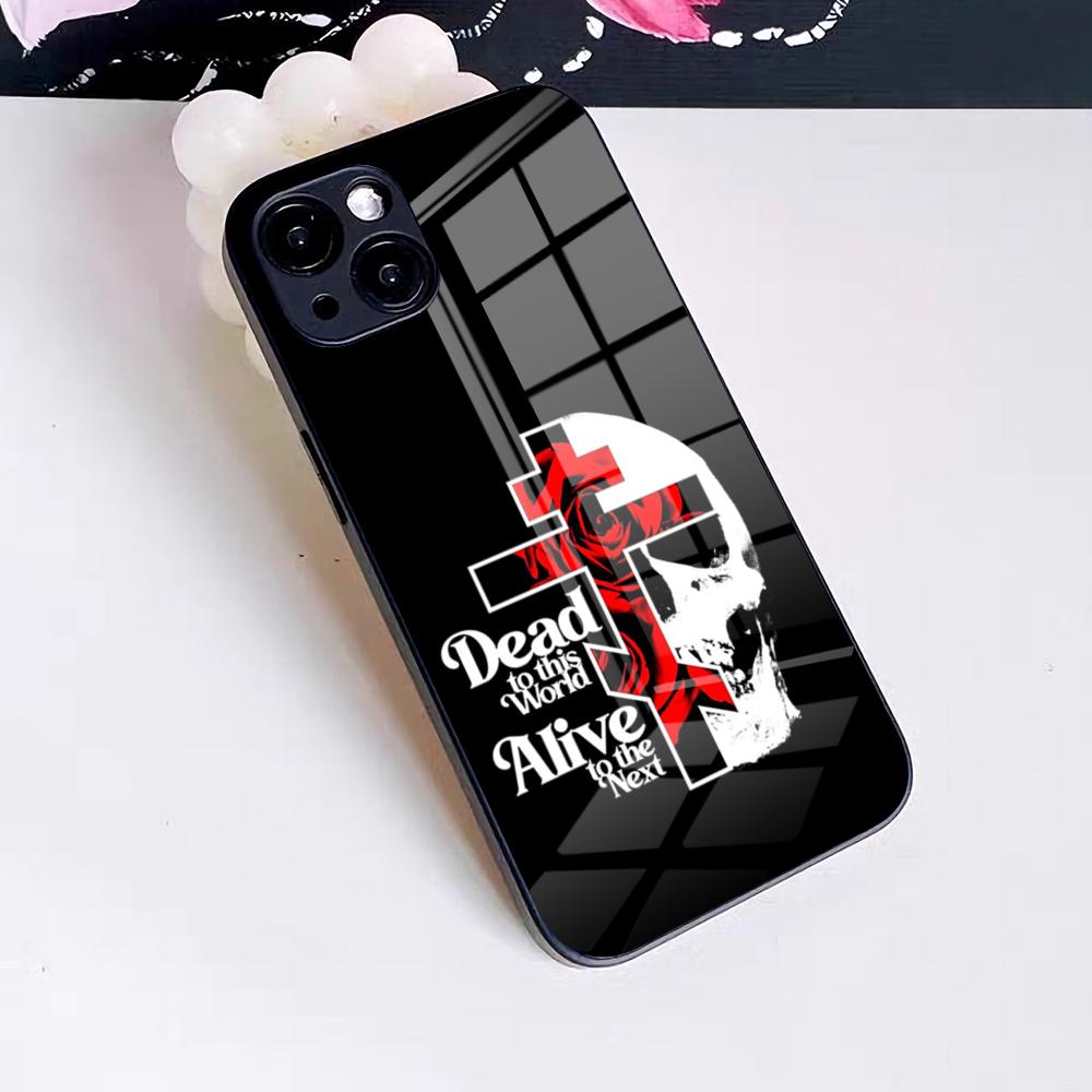 Orthodox Cross Icon Phone Case For IPhone 17 Pro Max 16 15 14 Pro Max 13 11 X Xs Xr 8 7Plus Glass Cover