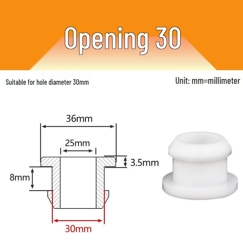 Anello passante protettore per cavi in silicone