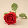 Handmade Crochet Bouquet 45cm Length Knitting Flowers Creative Crochet Flowers  Wedding Gift