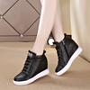 Inner Heightening Women's Shoes Spring New Casual Shoes Versatile High-top Shoes Side Zipper Wedge Heel Sports Shoes