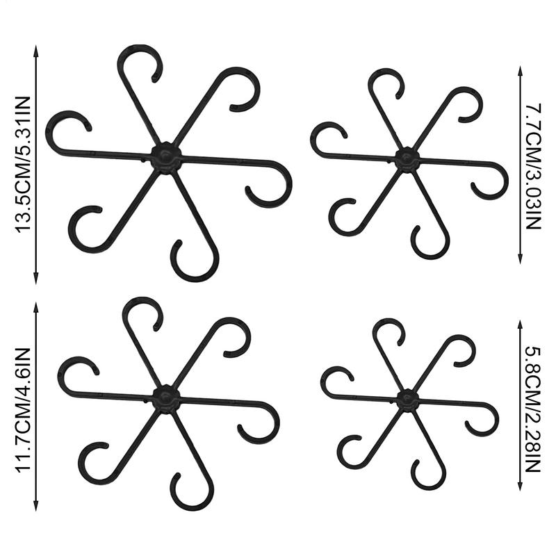 Plant Stem Support Climbing Houseplant Stem Supports 4PCS Vine Fixed Clips for Climbing Plant Stems Support and Vines Grow