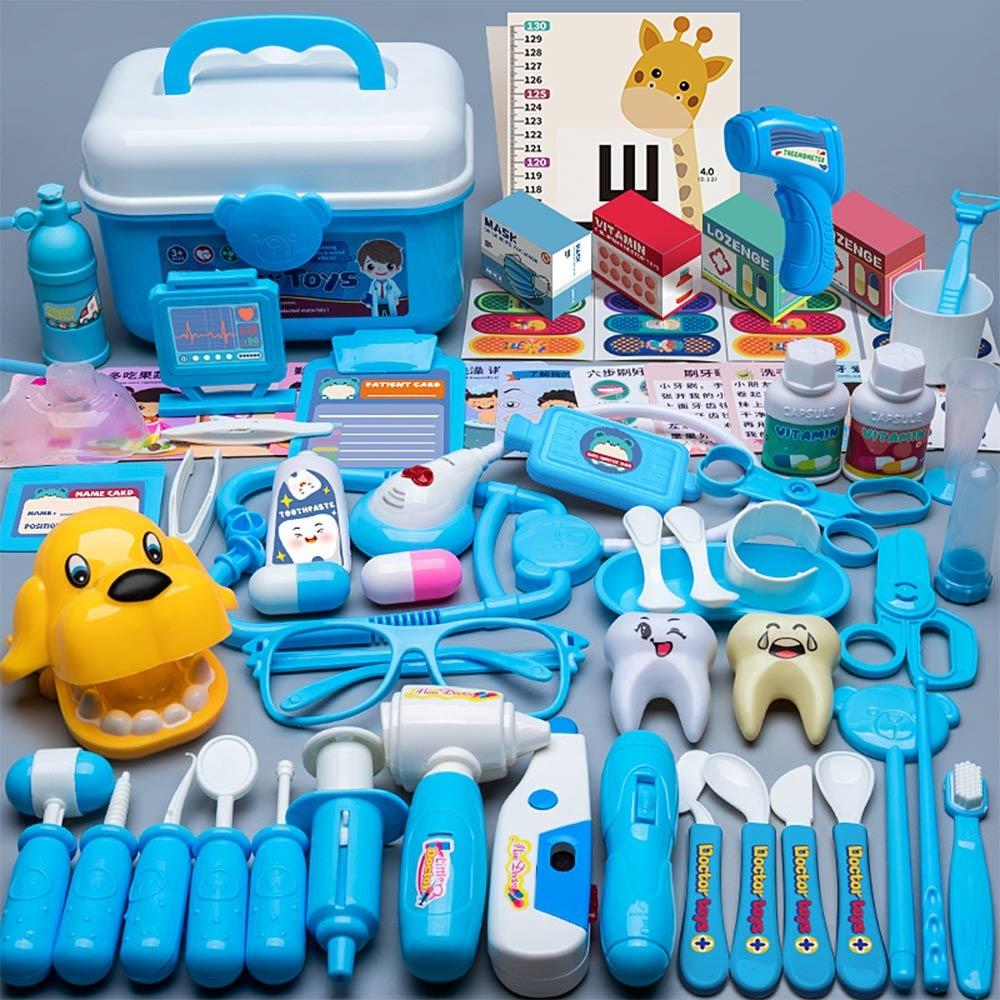 Accessories Doctor Toys Pink Blue Role-playing Games Simulation Doctor Set  Educational Gift