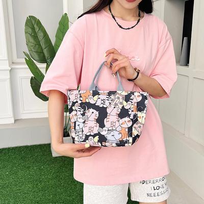 Neue bedruckte Canvas-Tasche des Herstellers, lässige Damenmode, tragbare Unterarmtasche, Damentasche