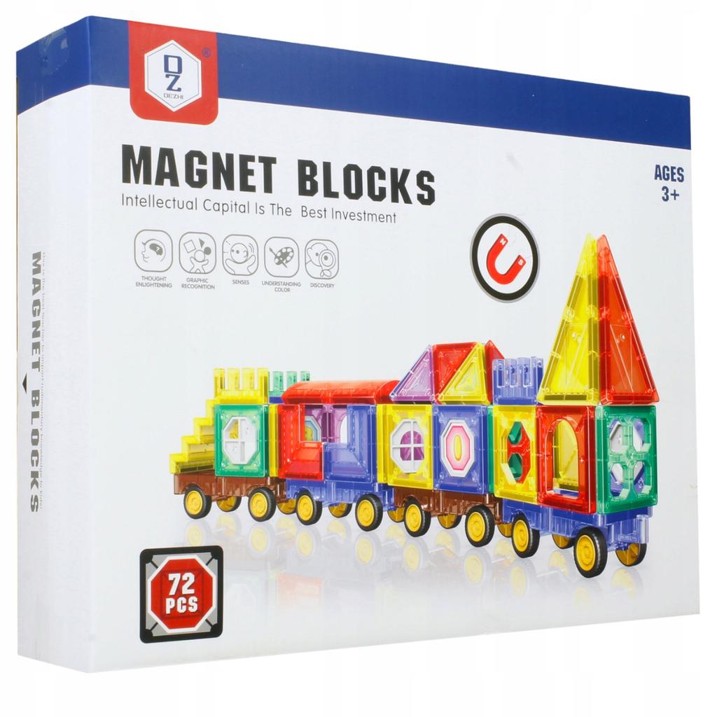 [PACK] Magnetic Blocks 72 pcs Car House U858
