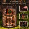 Neuer Eingang Weisheitsring Buchnische DIY-Bausatz - 3D-Holzbibliotheksmodell, Handgefertigte Buchstützen-Szene & Kreatives Bauspielzeug