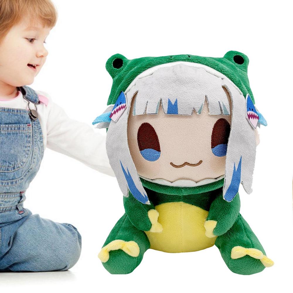 Hololive Dino Gura Plush Toy Gawr Shark Stuffed Dolls Baby Animals Virtual YouTuber Plushies Figure Pillow Kid Christmas Gifts