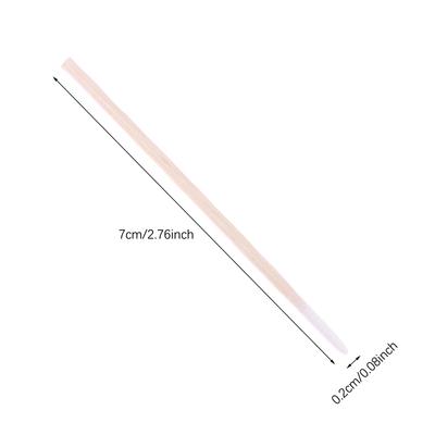 100Pcs Disposable Ultra-Small Cotton Swab Lint Free Micro Brushes Wood Cotton Buds Swabs Eyelash Extension Glue Removing Tools
