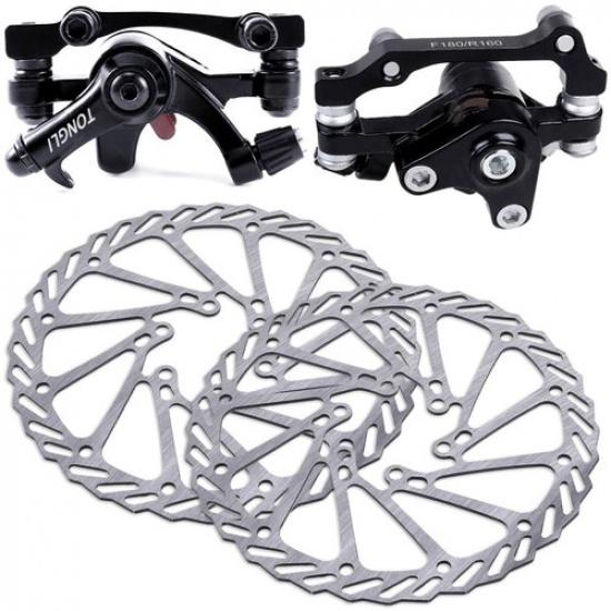 Bike Disc Brake Front & Rear Disc 160 mm Rotor Brake Kit for Mountain Bicycle