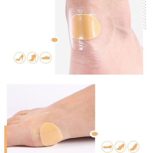 TIYEP Anti-Shoe Blister Tape, Foot Protection Pads, Blister Protection, Heel and Toe Bandages, Prevents Blisters, Pain Relief, Anti-Slip, Foot Protect