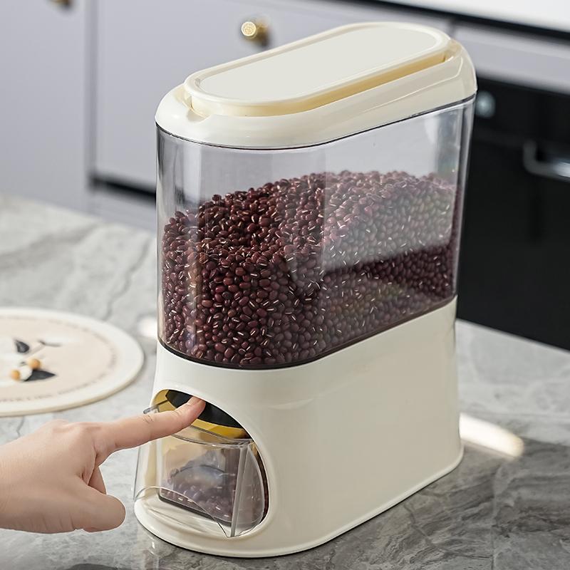 1PC Storage Box - Home Kitchen Storage - Sealed Storage Grain Bucket - Coarse Grain Rice Bucket - Pet Food Storage