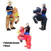 Inflatable Horse Costume For Adults Creative Performance Outfit Polyester Material Brown/red/black