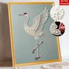 5D DIY Pearl Diamond Painting Kit Elegant Crane Full Drill Embroidery Mosaic Art Home Wall Decor Gift
