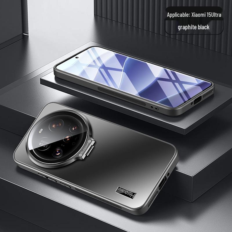 

Xiaomi 15 Ultra Frosted Phone Case with Lens Film and Stand Xiaomi 15 Ultra