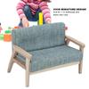1:12    Ature   Toy Furniture Model Japanese Wooden Armchair Fabric Sofa