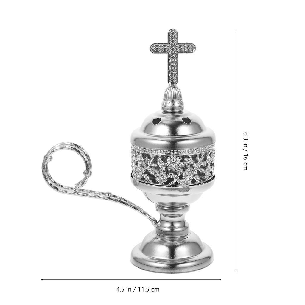 Exquisite Arabic Censer Metal Incense Burner Lightweight Desktop Decor for Bedroom Study Festival Aromatherapy Use