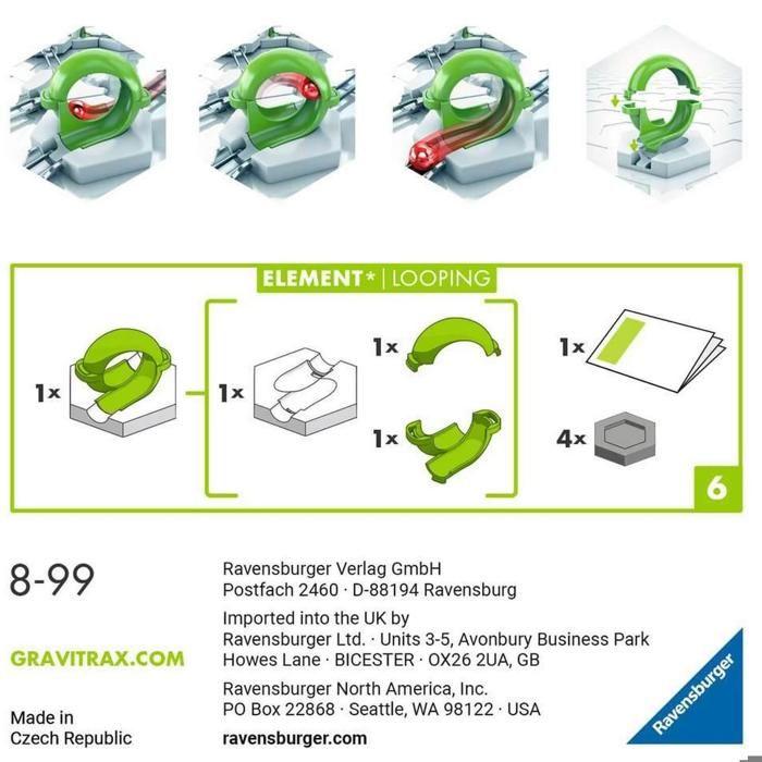 Gravitrax Kugellaufbahn : Schleifenelement