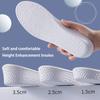 1Pair Elastic Soles Arch Support Comfortable Shoe Pads Men's and Women's Height Increase Insoles Shock-absorbing Sports Insoles