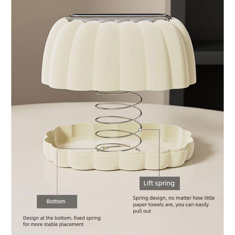 Decorative Pumpkin Shaped Tissue Dispenser Easy Clean Plastic Household Essential for Living Room