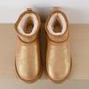 Winter Shoes Classic Women Genuine Cow Leather Snow Boots 2026 New Design Female Super Mini Warm Fur Slippers Man Short Boots
