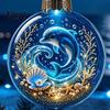Einzigartige Meeresleben Weihnachtsgeschenke Ozean Kugel Ornament, Klares Acryl Leuchtend Kreative Baum Akzente Hängende Dekoration für Weihnachtsbaum, Feiertag