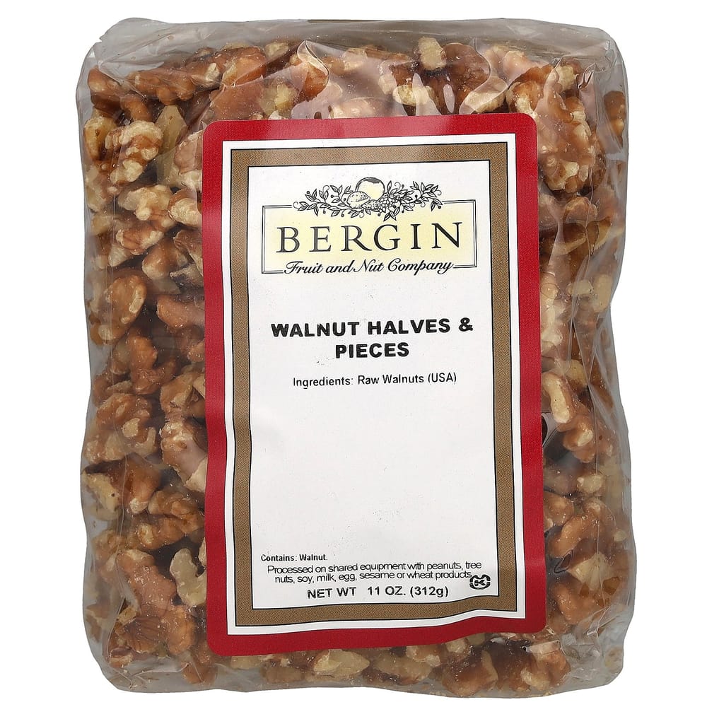 iHerb Bergin Fruit and Nut Company Walnut Halves and Pieces 312g (11oz)