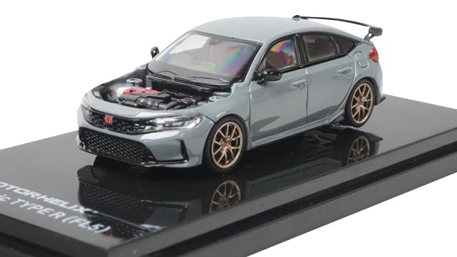 Freestyle MOTORHELIX Honda Civic TYPE R custom wheels Sonic Grey Pearl M65343 (FREESTYLE) 1/64 (FL5) (Finished product)
