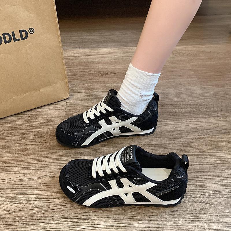 Retro Forrest Gump training shoes women's super fire 2025 autumn new mesh breathable versatile platform casual running shoes