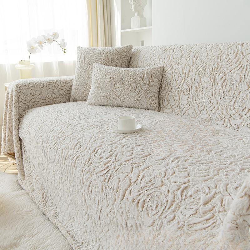 

Современный простой тканевый чехол для дивана, универсальный чехол для дивана с полным покрытием, пылезащитное полотенце с тиснением, бархатный чехол для дивана, чехол для дивана 180*230