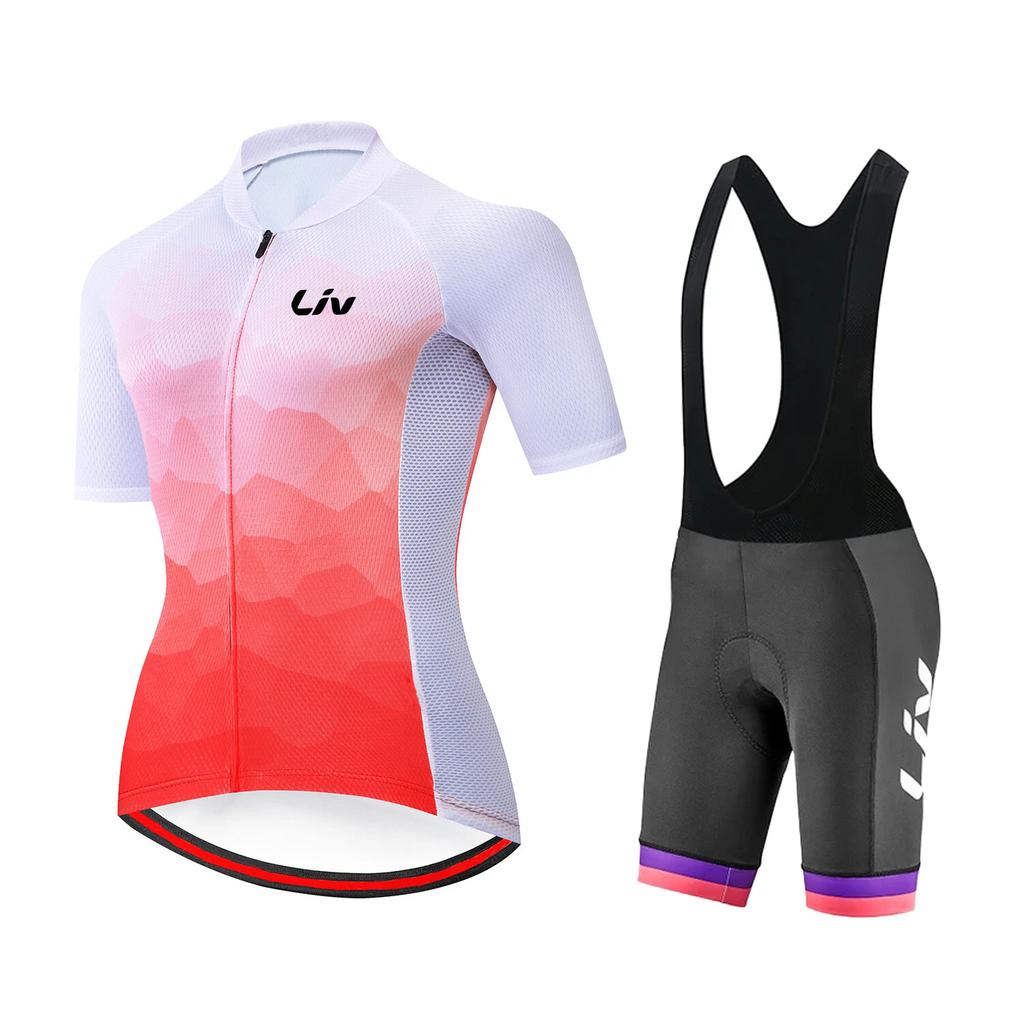 Suit Set Women Cycling Jersey Short Sleeved  Breathable Outdoor Cycling Bib Quick Drying Sports Shirt 2026 Summer Breathable Cycling Suit