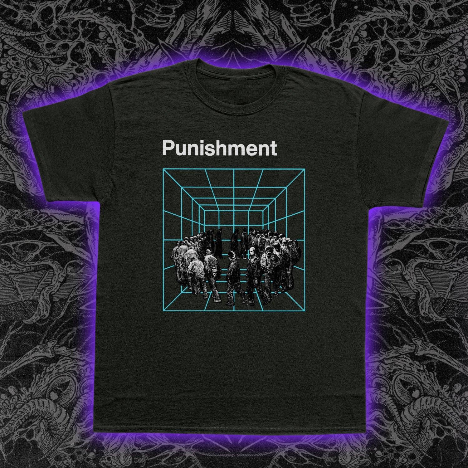 Eternal Punishment T-Shirt Mens Womens Tees Top Dystopian Gothic Philosophical Minimalist Control Tee 2XL