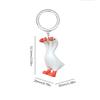 Stylish Drop Earrings Dangle Earring Goose with Three Heads Shape Keychain Necklace Perfect for Daily Life Parties Dates