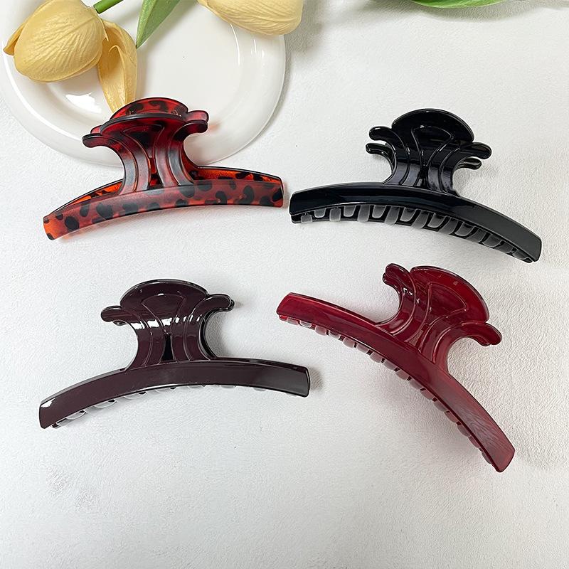Hot-Selling Large Plastic Hair Clip for Women, Elegant and Simple Shark Clip with a High-End Feel for Updo Hair