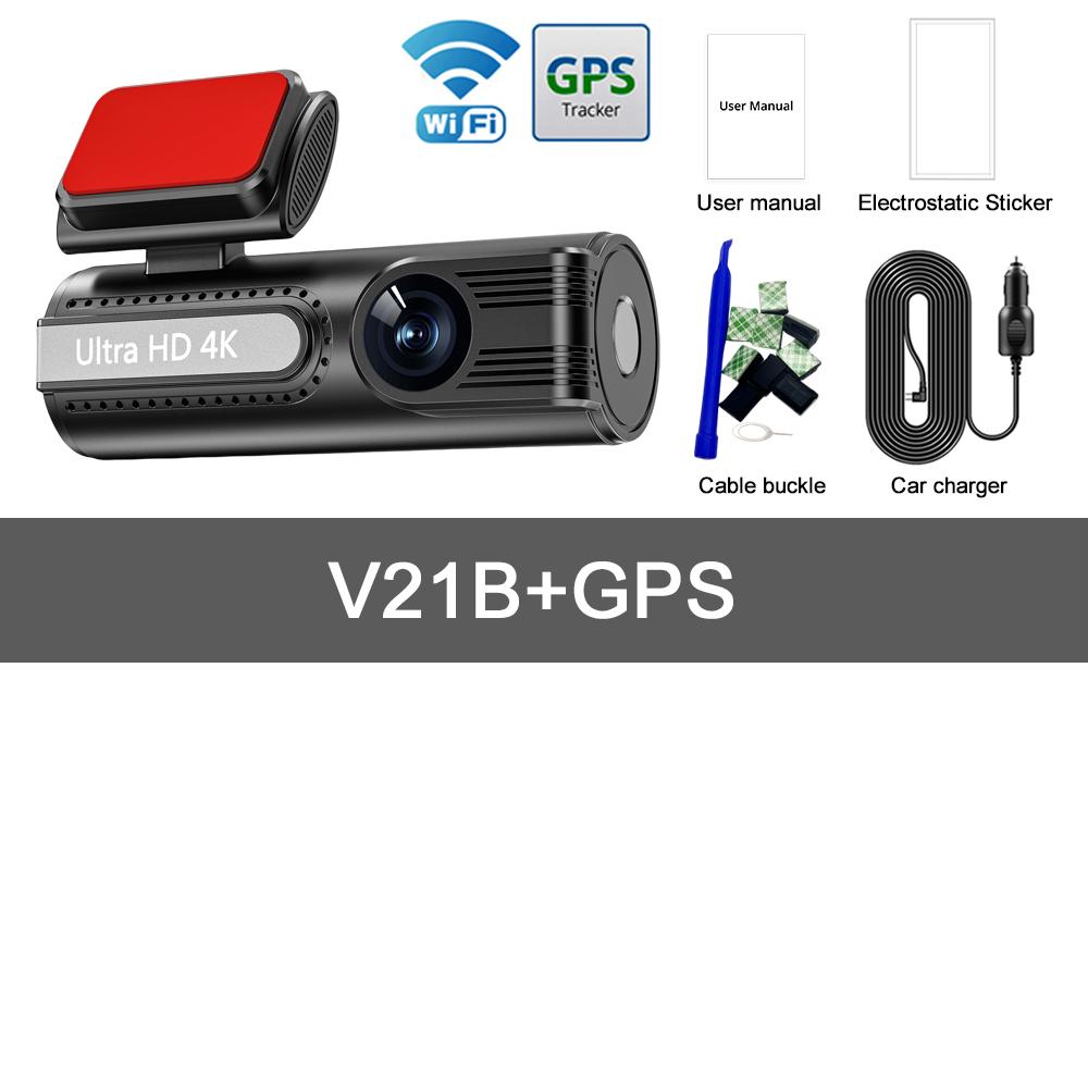 Ultra HD 4K Dash Cam For Car DVR 4K+1080P Front Rear Dash Camera With WiFi GPS 24h Parking Night Vision Video Recorder Black Box