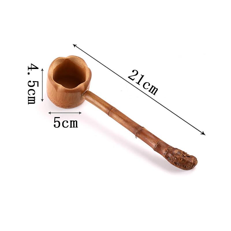 Traditional Bamboo Long-Handle Ladle