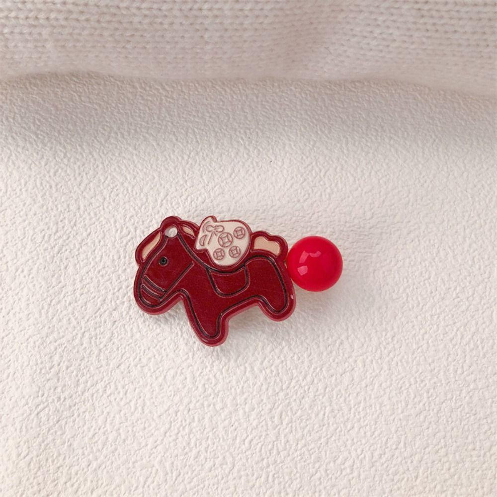 9pcs Good Luck New Year Hairpin Cartoon New Year Hair Accessory Pony Hair Clip  Festive Occasions