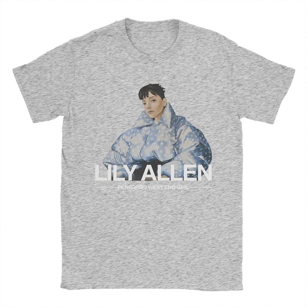 Lily Allen West End Girl Tour 2026 TShirt Unisex Women Novelty Tees Crewneck Short Sleeve T Shirt Birthday Gift Streetwear
