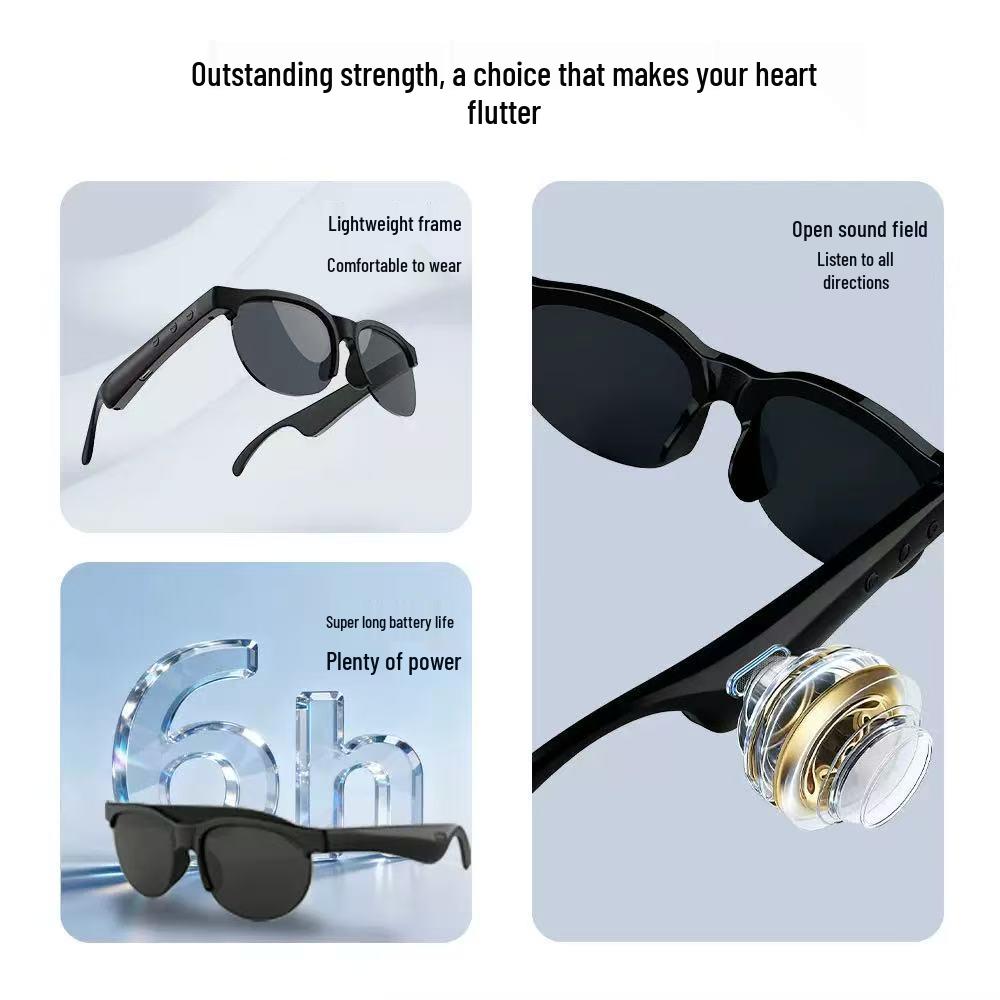 2026 AI-Powered Bluetooth Smart Glasses with Metal Frame & ChatGPT Translation
