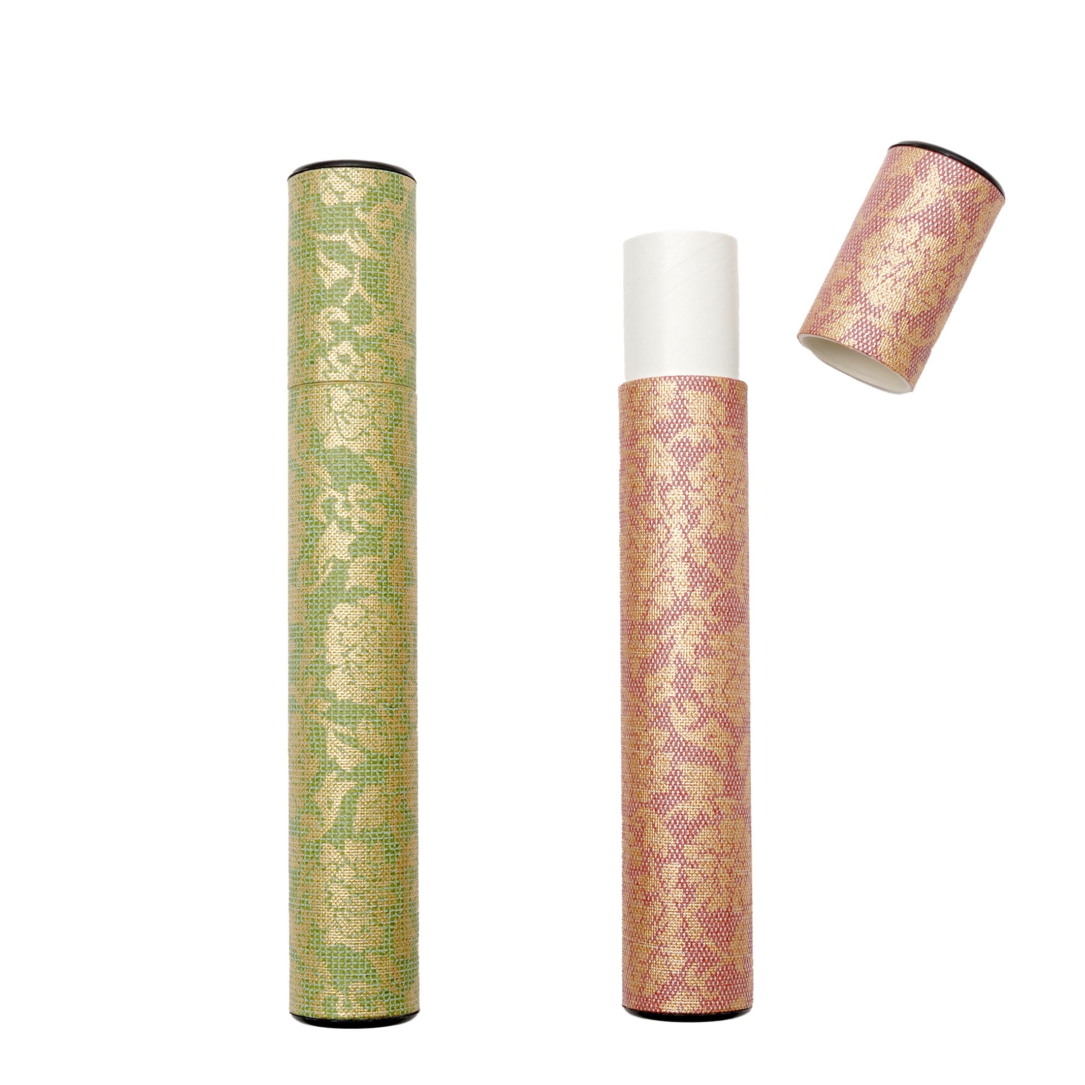 

Ryukodo Incense Holder, Incense Case, Incense for Grave Visits and Obon, Paper Tube Incense Case (Set of 2 Colors)