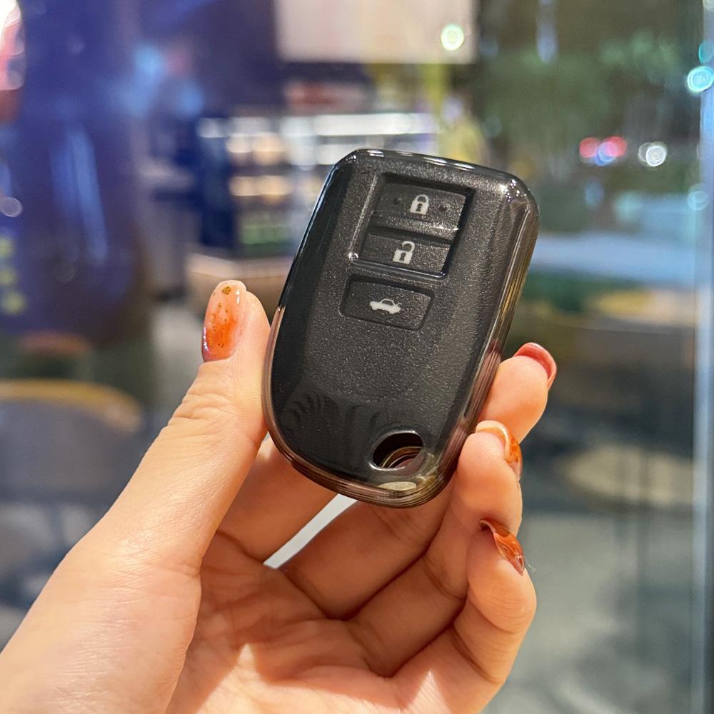 Für Toyota Prado Yaris Vios Previa Protector Shell Keyless Auto Zubehör 2 3 Tasten TPU Auto Schlüssel Fall Abdeckung