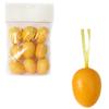 Plastic Eggs Pendants Set of 9 Pieces 5cm Yellow